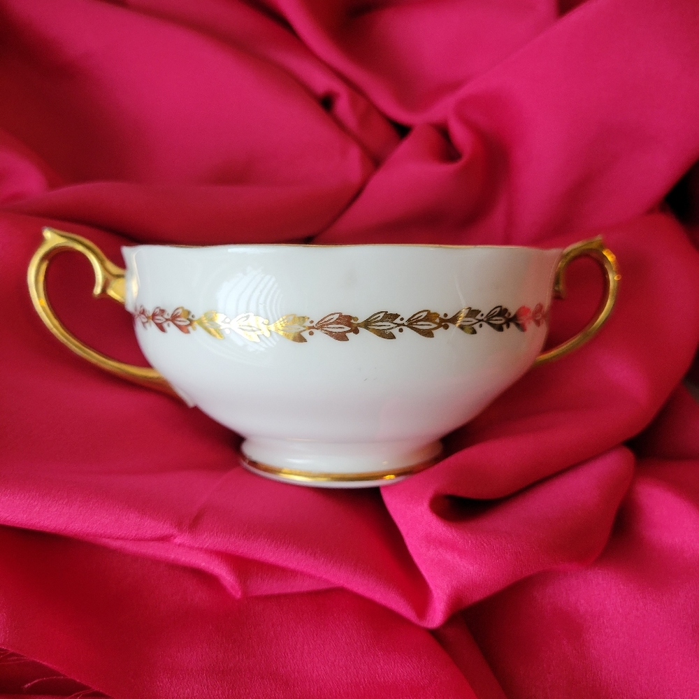 Vintage Royal Standard Bone China Footed Soup Bowl ~ England ~